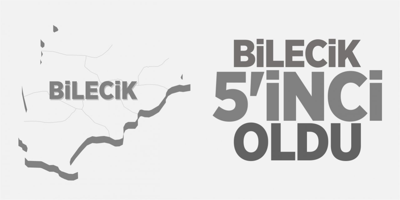 Bilecik 5’inci oldu