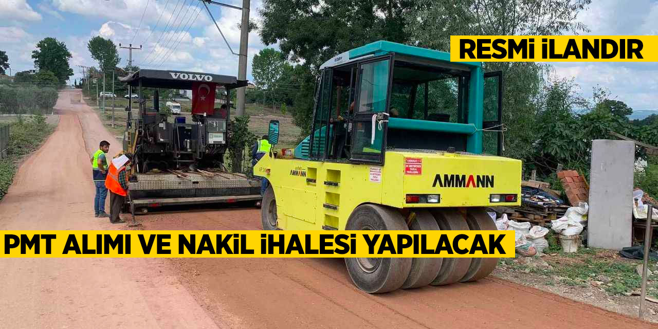 PMT ALIMI VE NAKiL iHALESi YAPILACAK