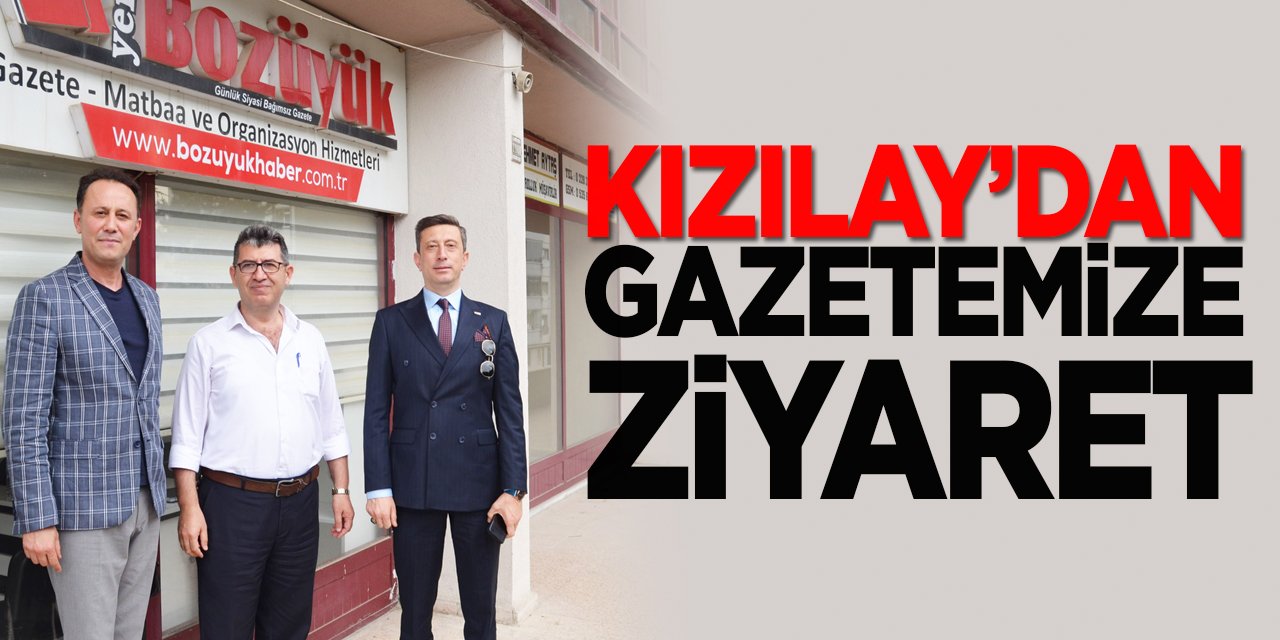 Kızılay'dan Gazetemize Ziyaret
