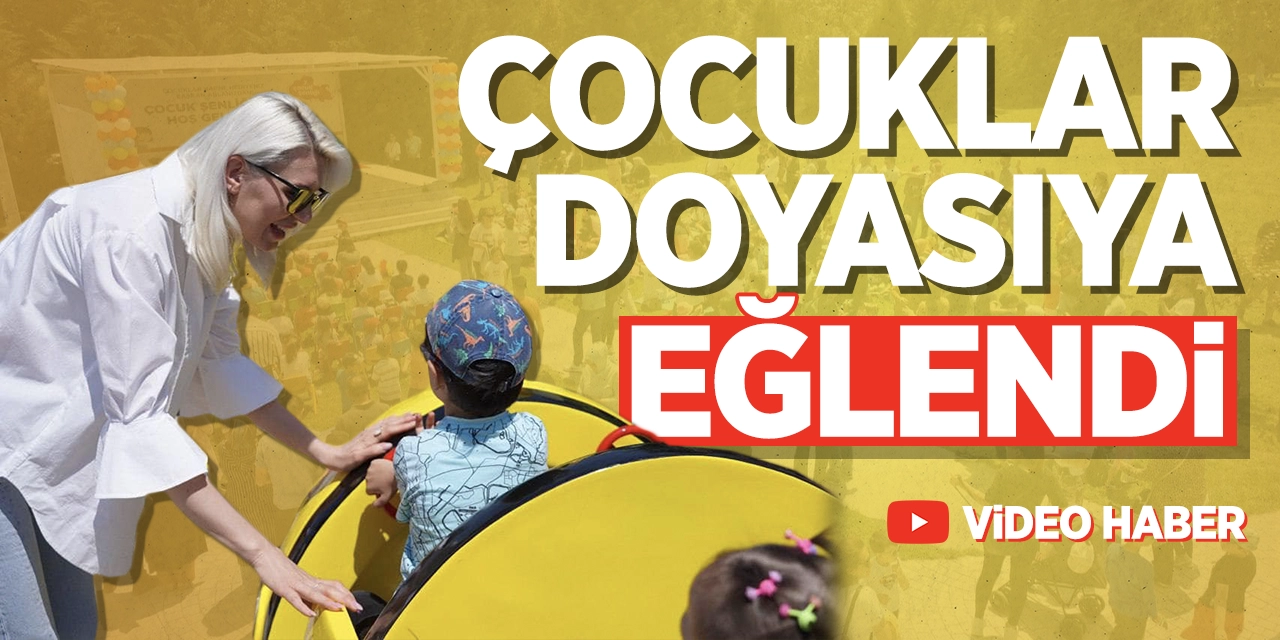 Bilecik'te çocuklar doyasıya eğlendi