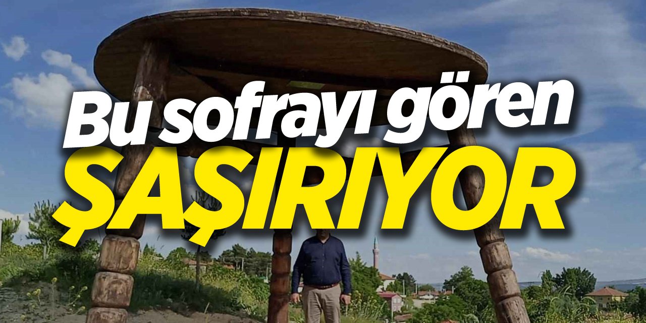 Bu sofrayı gören şaşırıyor