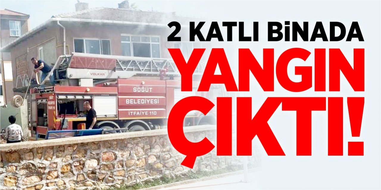 2 katlı binada yangın çıktı