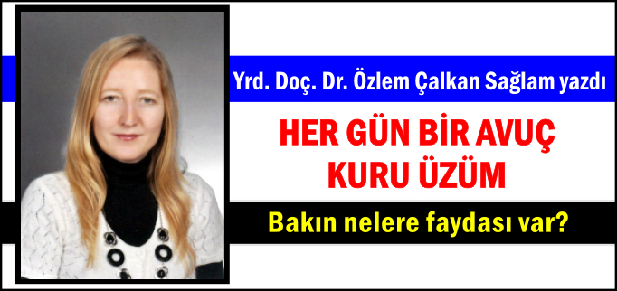 HER GÜN BİR AVUÇ KURU ÜZÜM