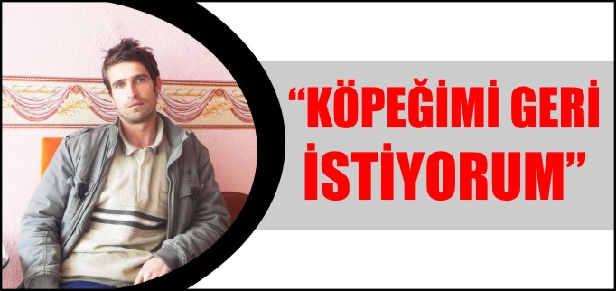 "KÖPEĞİMİ GERİ İSTİYORUM"