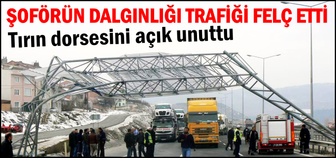 ŞOFÖRÜN DALGINLIĞI TRAFİĞİ FELÇ ETTİ