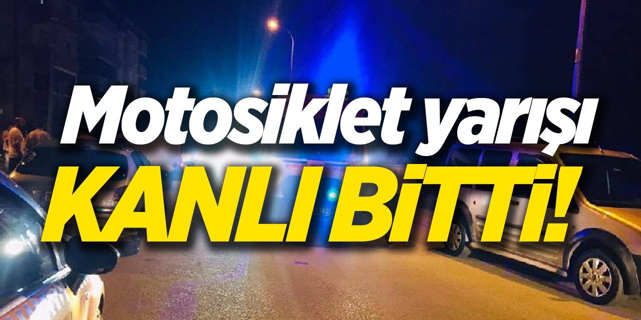 Motosiklet yarışı kanlı bitti!