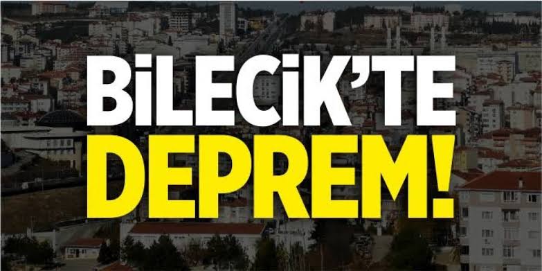 Bilecik’te deprem!