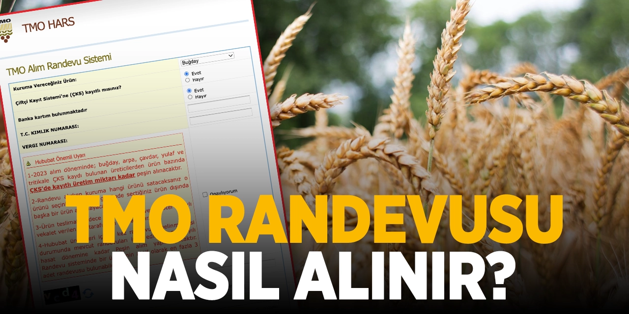 Toprak Mahsulleri Ofisi (TMO) randevu nasıl alınır? İşte randevu ekranı