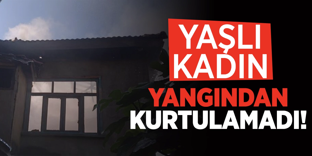 Yaşlı kadın yangından kurtarılamadı