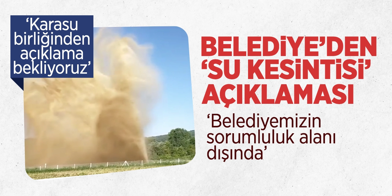 Bilecik Belediyesi'nden ‘Su kesintisi’ açıklaması