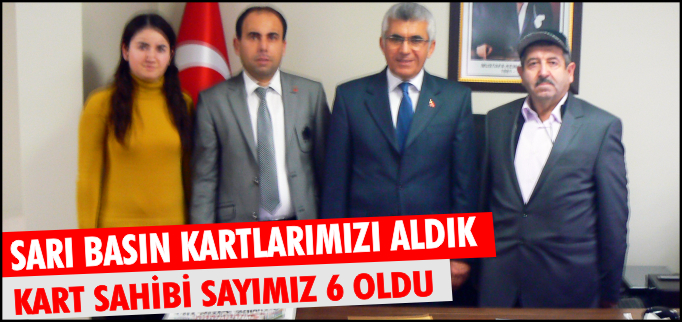 SARI BASIN KARTLARIMIZI ALDIK