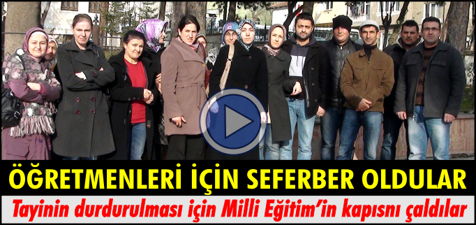ÖĞRETMENLERİ İÇİN SEFERBER OLDULAR