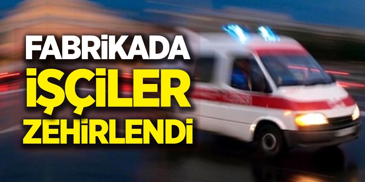 Fabrikada İşçiler Zehirlendi