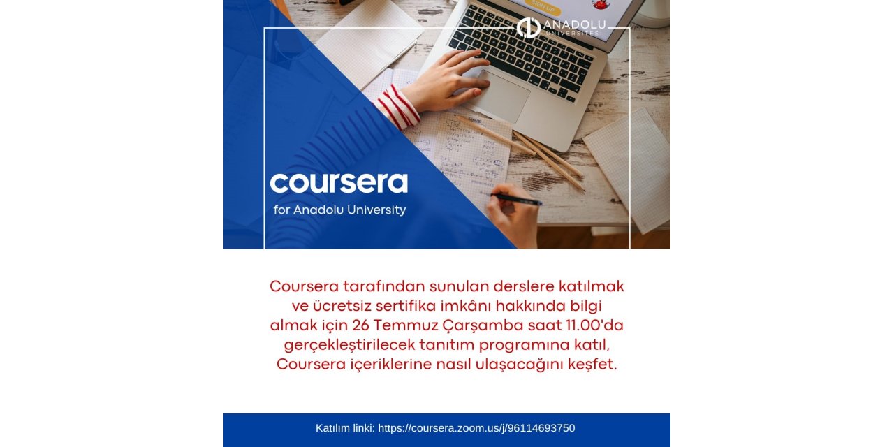 Anadolu Üniversiteliler bir çok sertifikaya ücretsiz erişecek