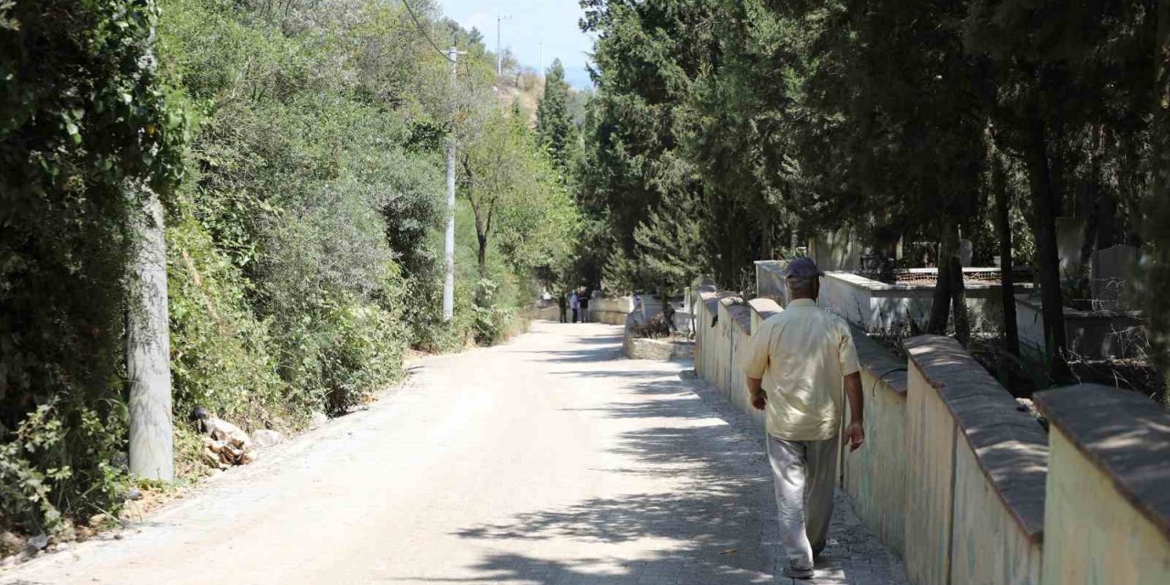 Tirilye mezarlık yolu çalışmaları tamamlandı