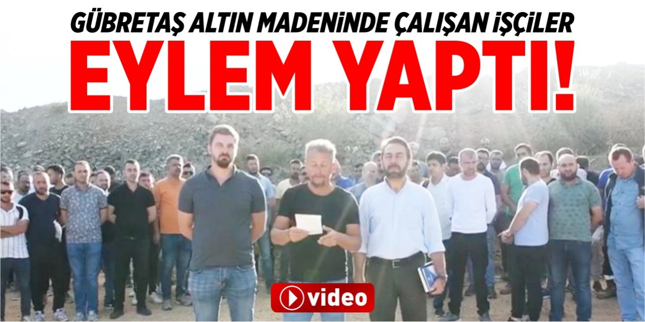 Gübretaş işçileri eylem yaptı!