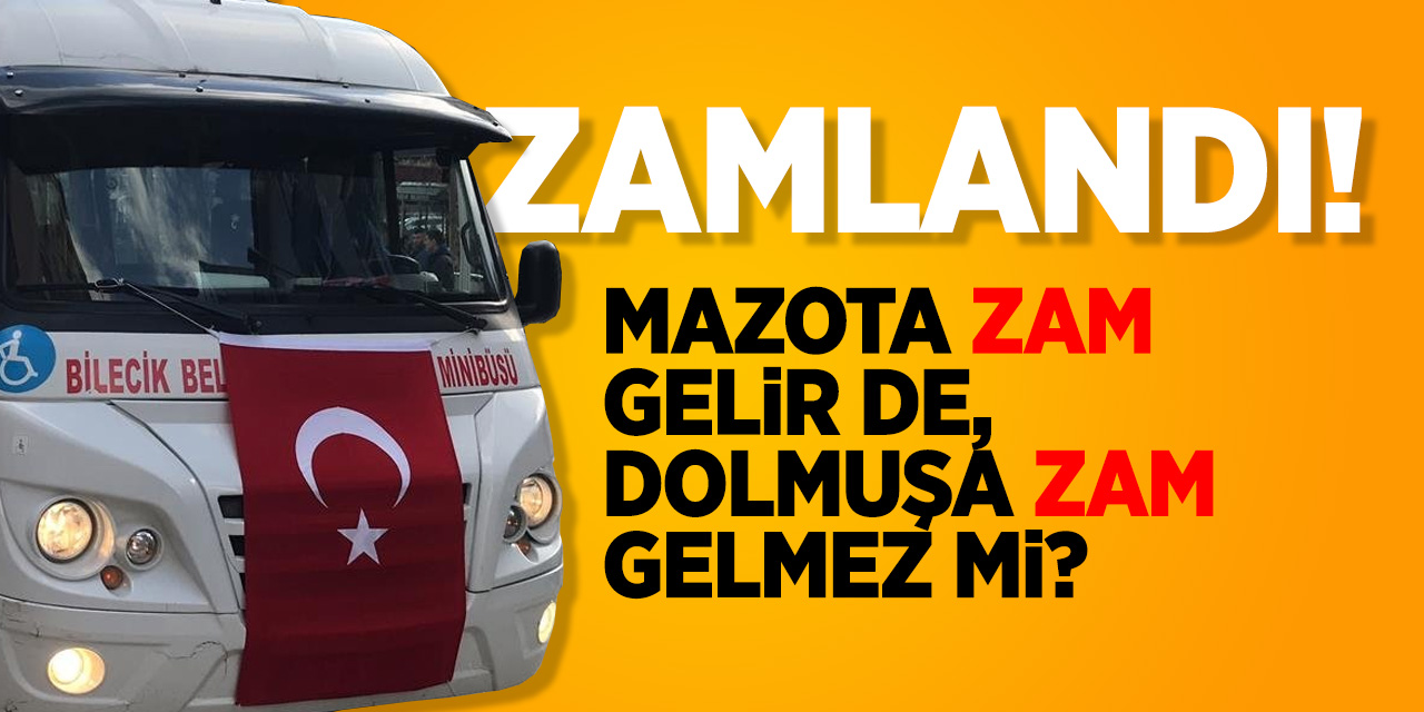 Dolmuş ücretlerine zam