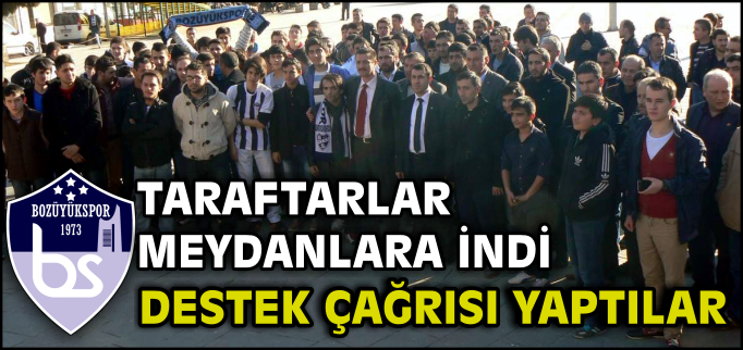 TARAFTARLAR TAKIMA DESTEK ÇAĞRISI YAPTI