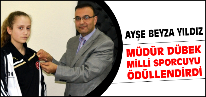 MİLLİ SPORCU ÖDÜLLENDİRİLDİ