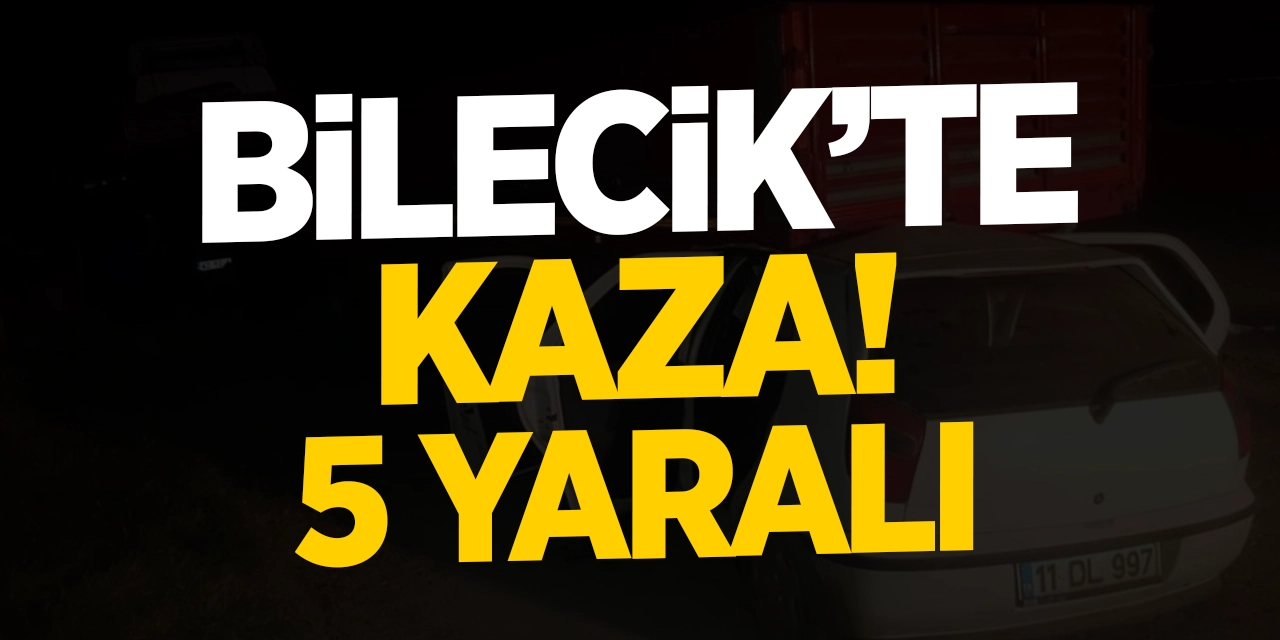 Bilecik'te kaza: 5 yaralı