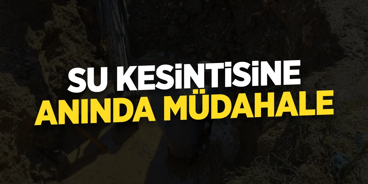 Beldede yaşanan su sıkıntısı, ekiplerin müdahalesi ile kısa zamanda çözüldü