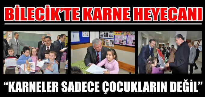 BİLECİK’TE KARNE HEYECANI