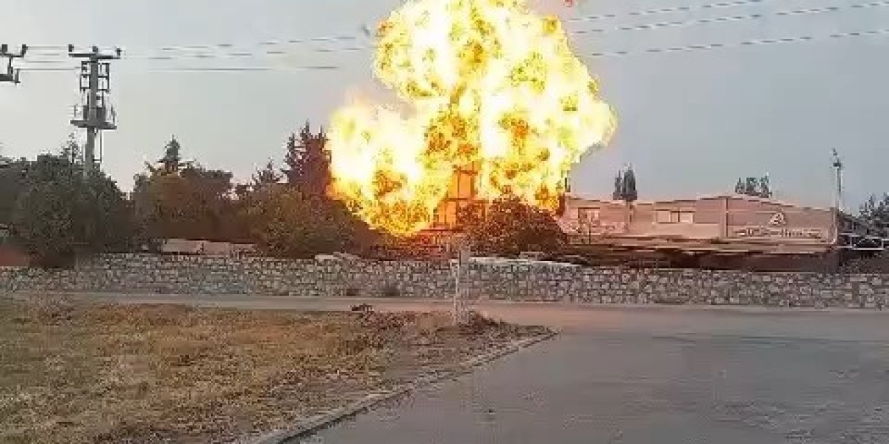 Mobilya fabrikasının santrali bomba gibi patladı.. O anlar kamerada