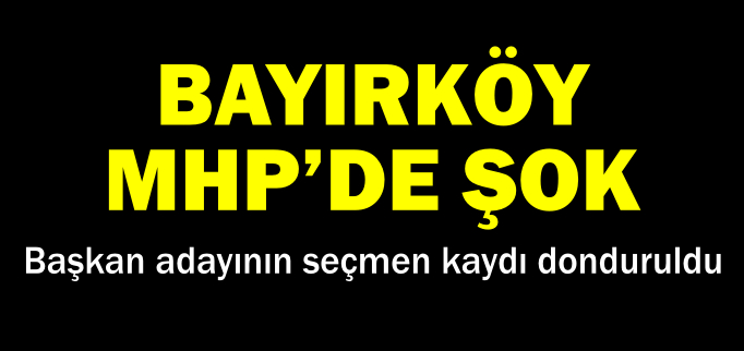 ADAYIN KAYDI DONDURULDU