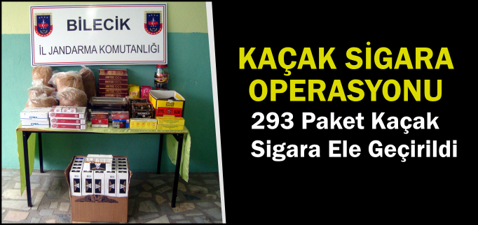 KAÇAK SİGARA ELE GEÇİRİLDİ