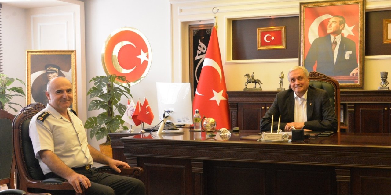 Başkan Bakkalcıoğlu, Albay Muzaffer Sandal ile bir araya geldi
