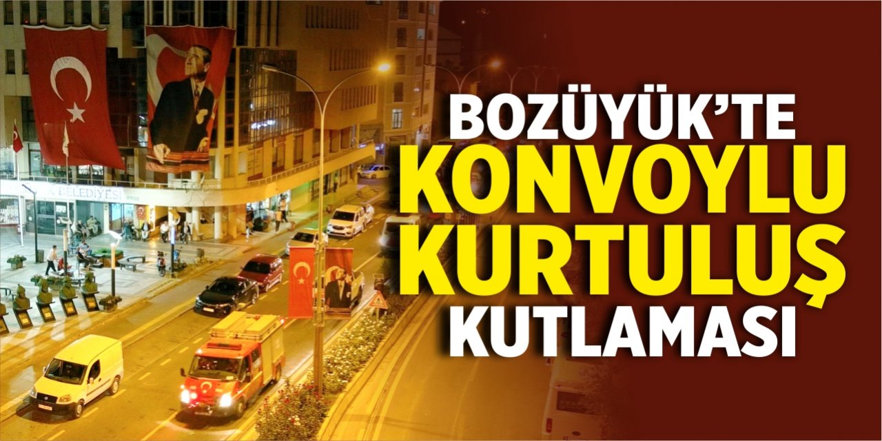 Bozüyük’te konvoylu kurtuluş kutlaması