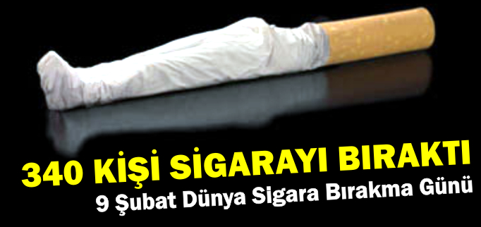 340 KİŞİ SİGARAYI BIRAKTI