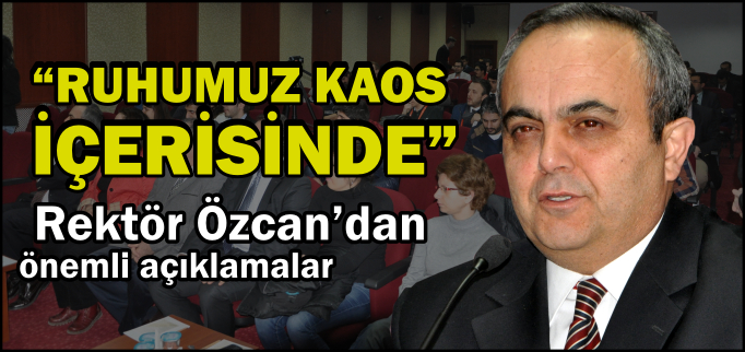 "RUHUMUZ KAOS İÇERİSİNDE"