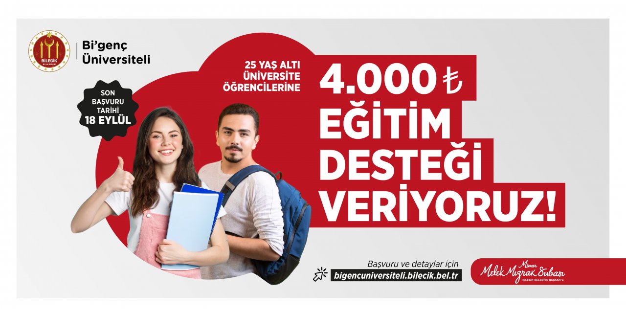 BİLECİK BELEDİYESİ EĞİTİM DESTEĞİ