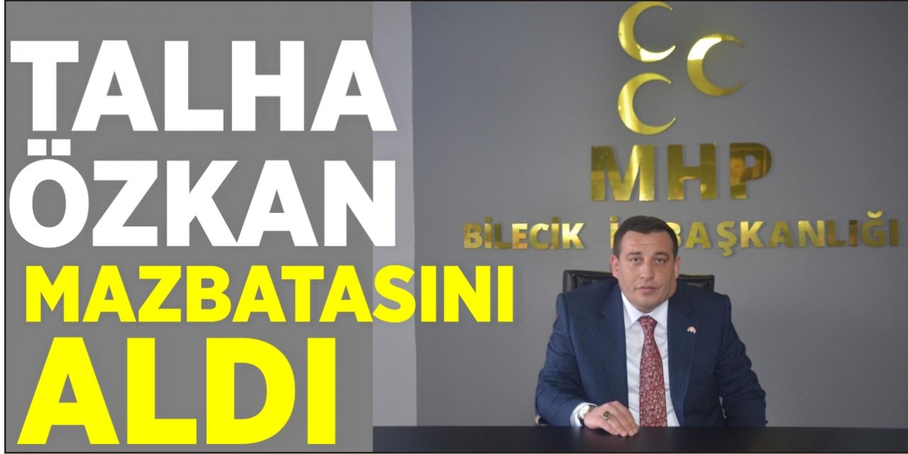 Talha Özkan Mazbatasını aldı