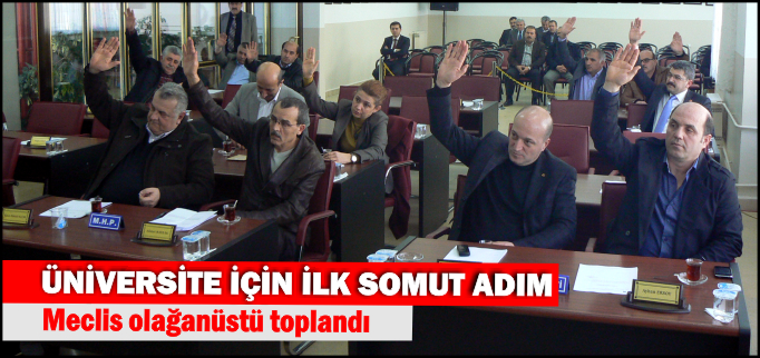 ÜNİVERSİTE İÇİN İLK SOMUT ADIM ATILDI