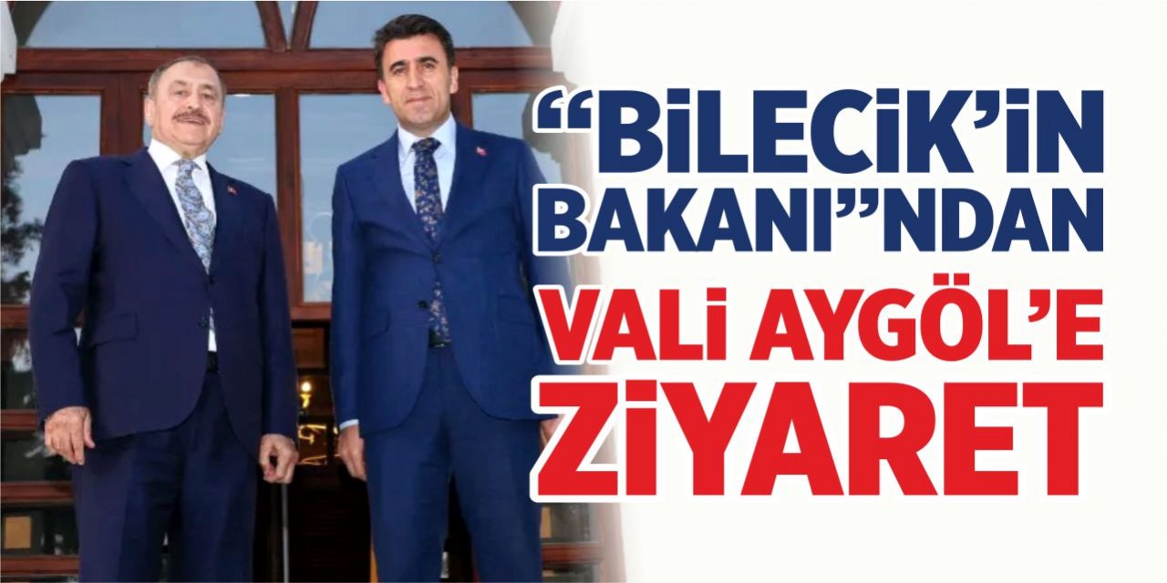 "Bilecik'in Bakanı"ndan Vali Aygöl'e ziyaret