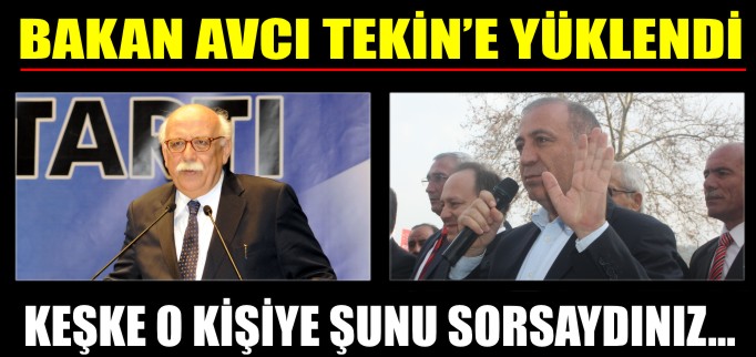 BAKAN AVCI OSMANELİ’NDEN TEKİN’E YÜKLENDİ