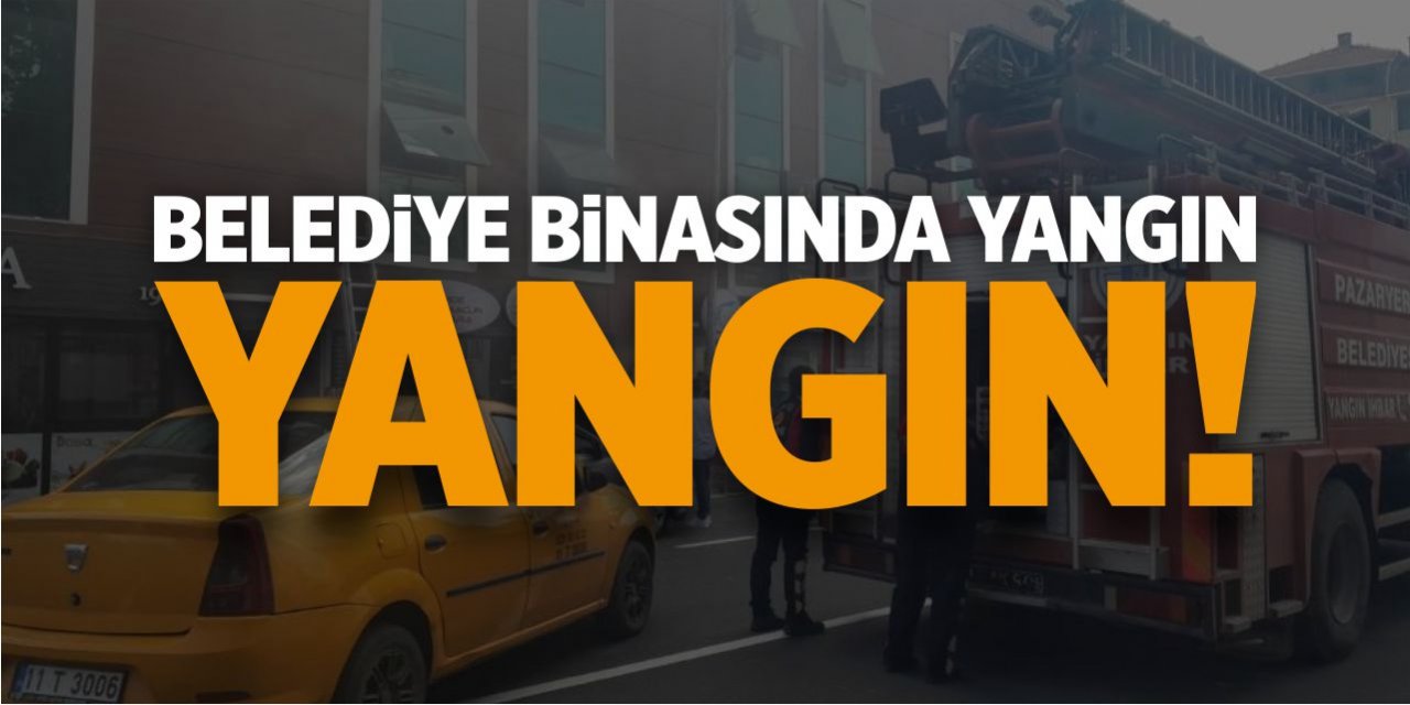 Belediye binasında yangın!