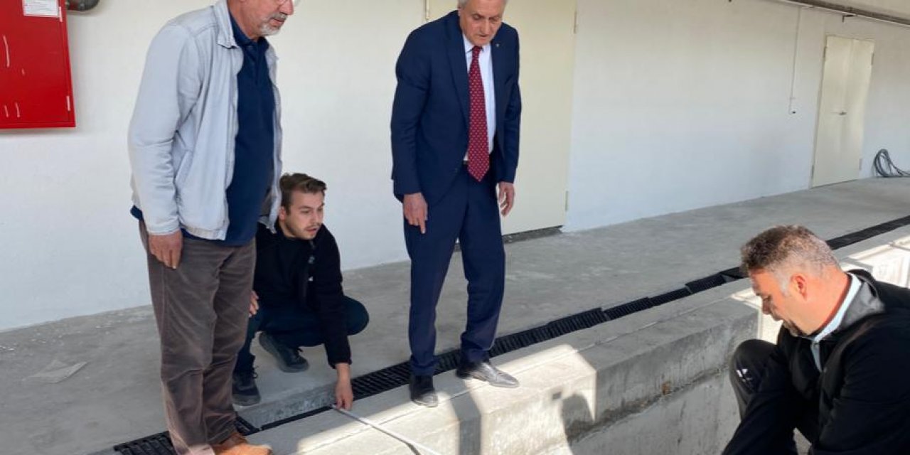 Başkan Bakkalcıoğlu BOZTRAM için yapılan hangarları inceledi