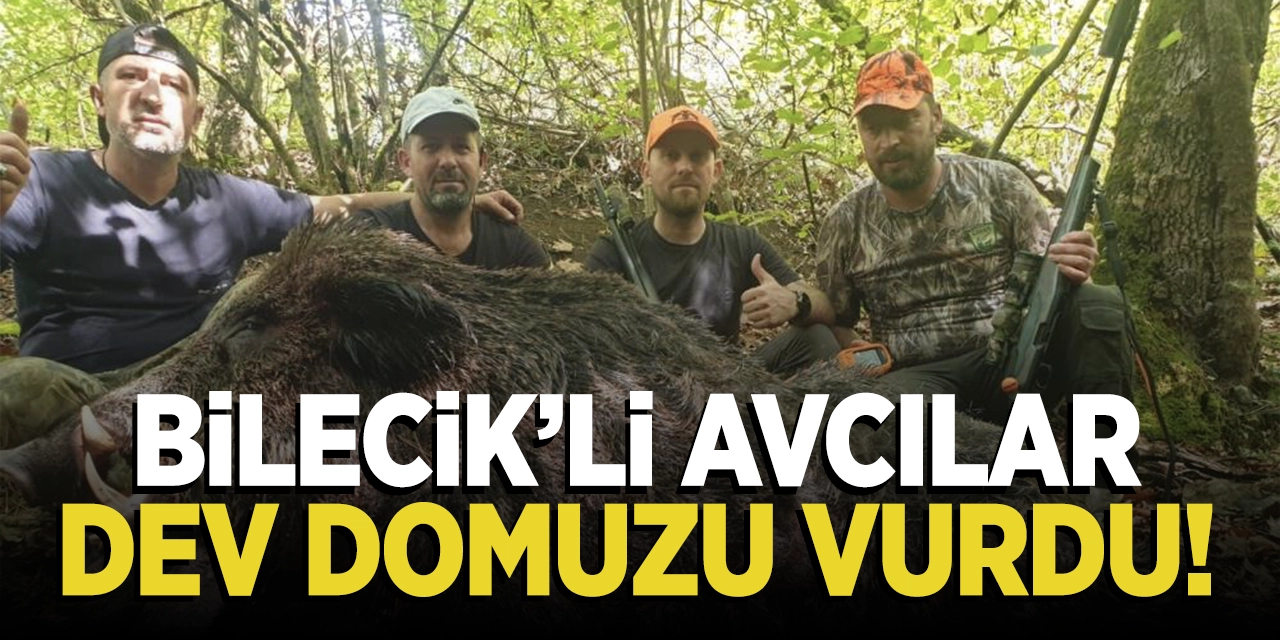 Bilecikli Avcılar Dev Domuzu Vurdu!