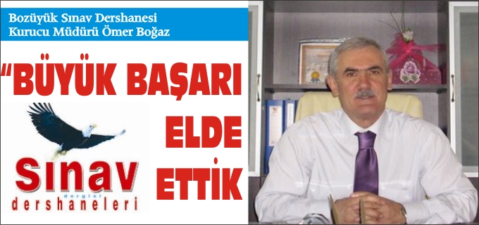 ’’BÜYÜK BİR BAŞARI ELDE ETTİK’’