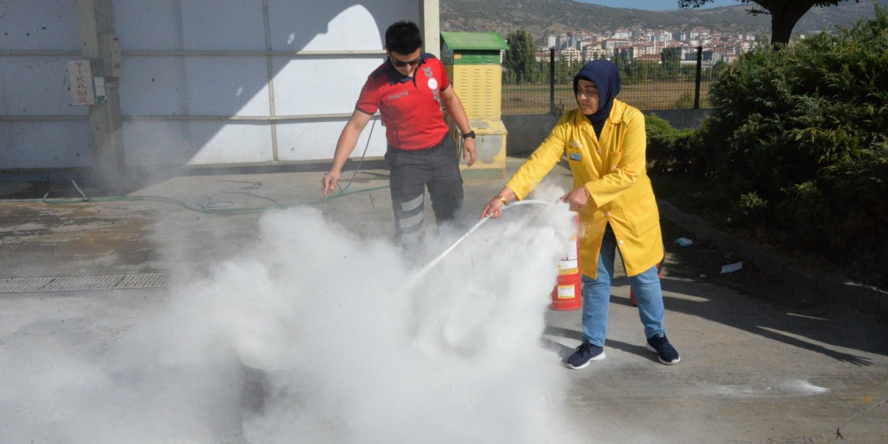 İşyeri Personellerine yangın eğitimi verildi