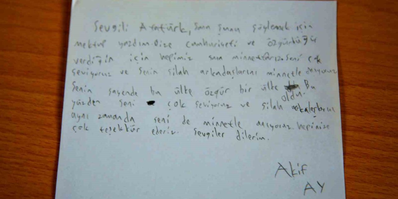 Çocuklardan Atatürk’e 100. Yıl Mektubu