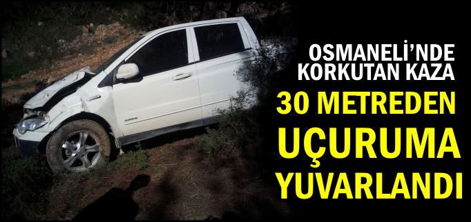 30 METREDEN UÇURUMA YUVARLANDI