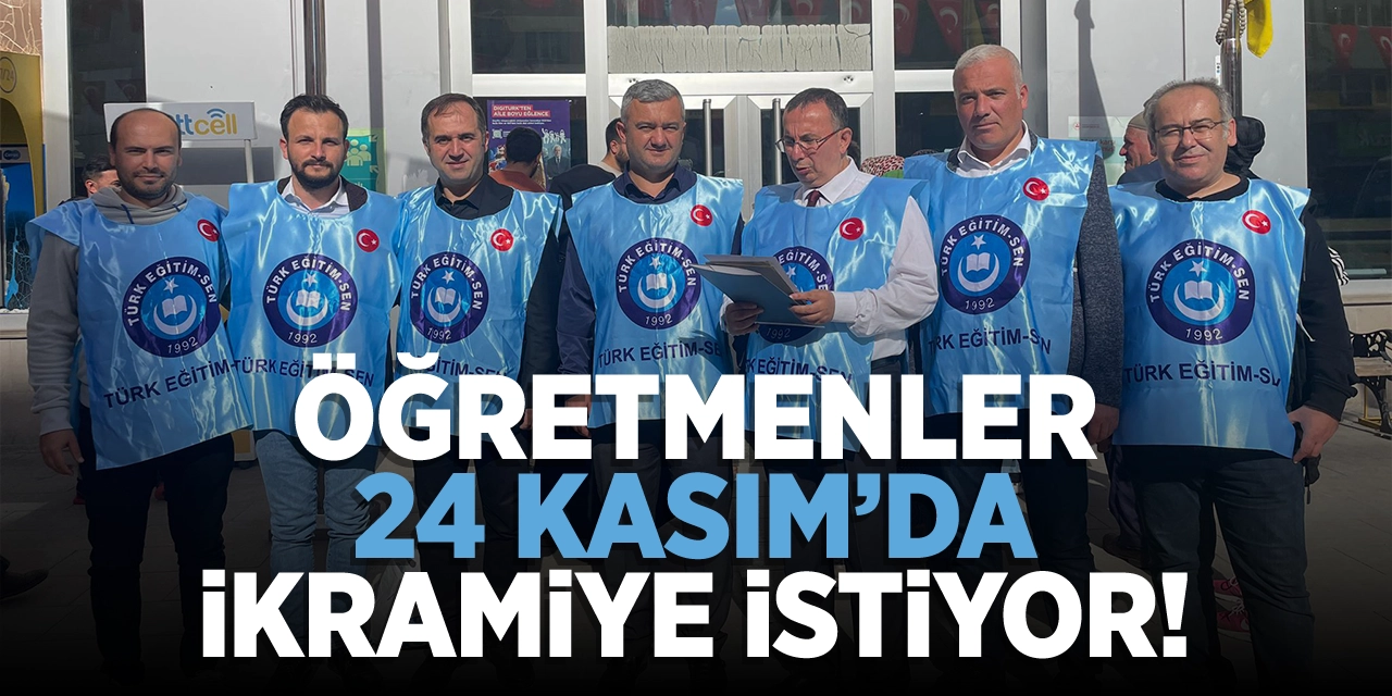 Öğretmenler 24 Kasım’da ikramiye istiyor