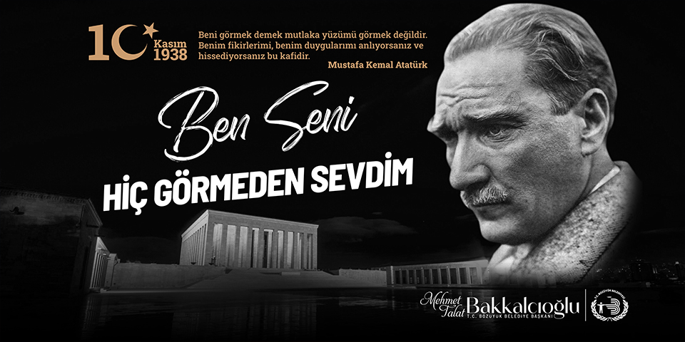 10 Kasım Atatürk'ü Anma İlanı - Bozüyük Belediye Başkanlığı