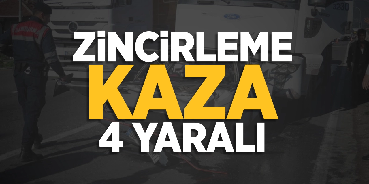 Bilecik İstikametinde Zincirleme Kaza: 4 Yaralı