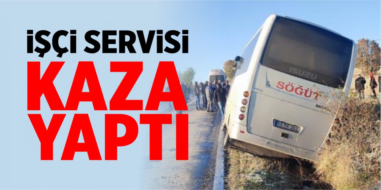 İşçi servisi kaza yaptı!