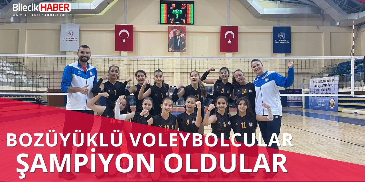 Bozüyüklü Voleybolcular Şampiyon oldu